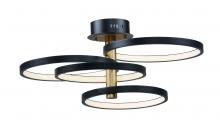  E24324-BKGLD - Hoopla-Multi-Light Pendant